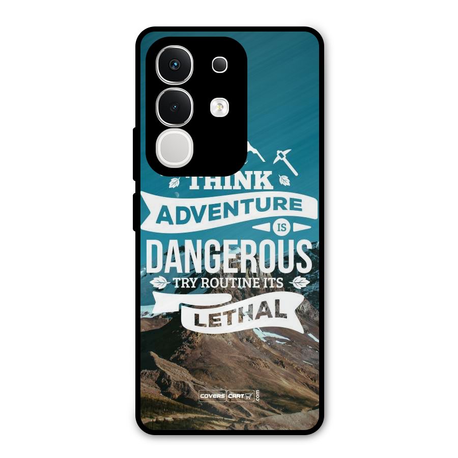 Adventure Dangerous Lethal Metal Back Case for Vivo T4x