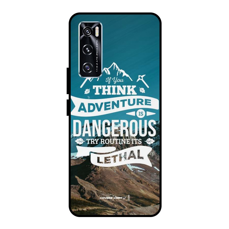 Adventure Dangerous Lethal Metal Back Case for Vivo V20 SE