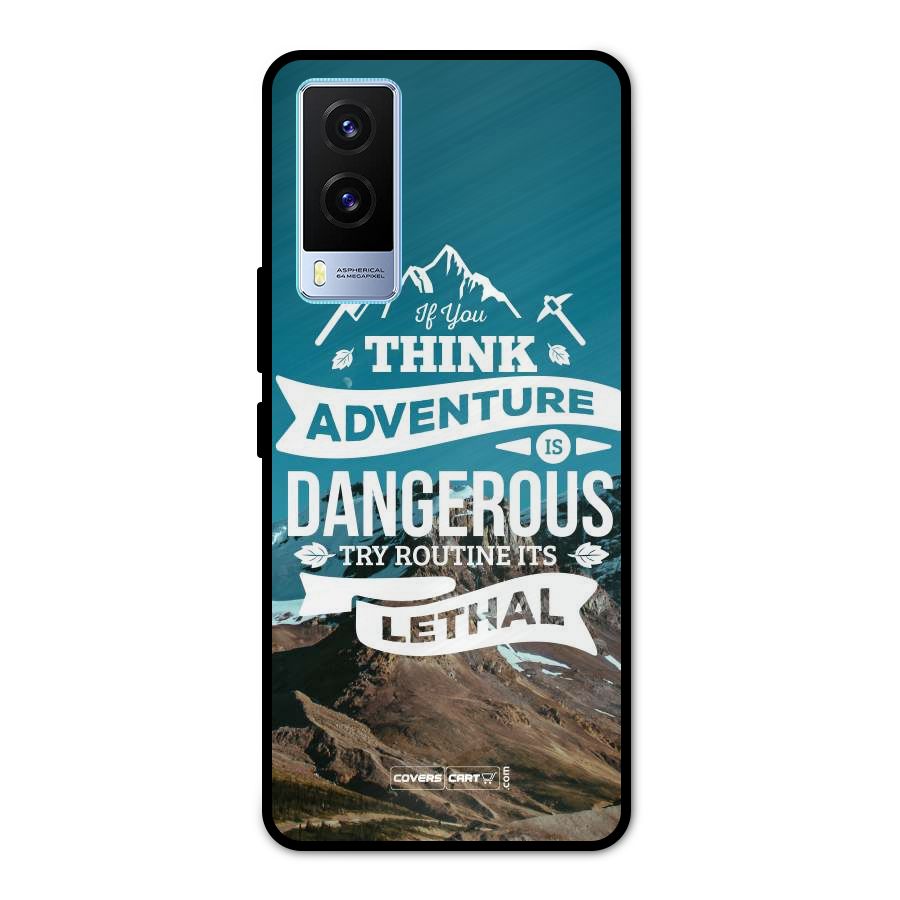 Adventure Dangerous Lethal Metal Back Case for Vivo V21e 5G