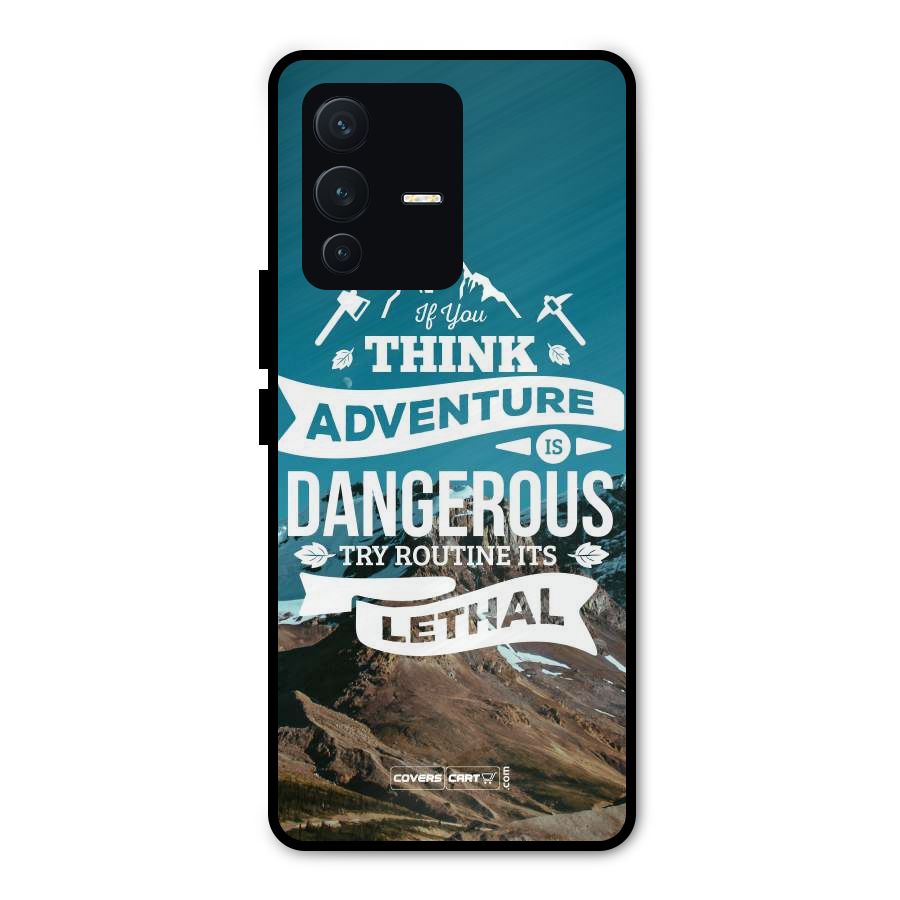 Adventure Dangerous Lethal Metal Back Case for Vivo V23 Pro