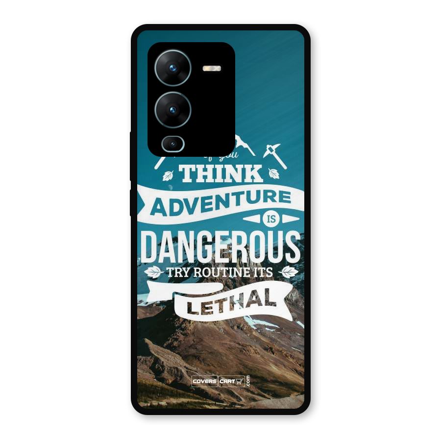 Adventure Dangerous Lethal Metal Back Case for Vivo V25 Pro
