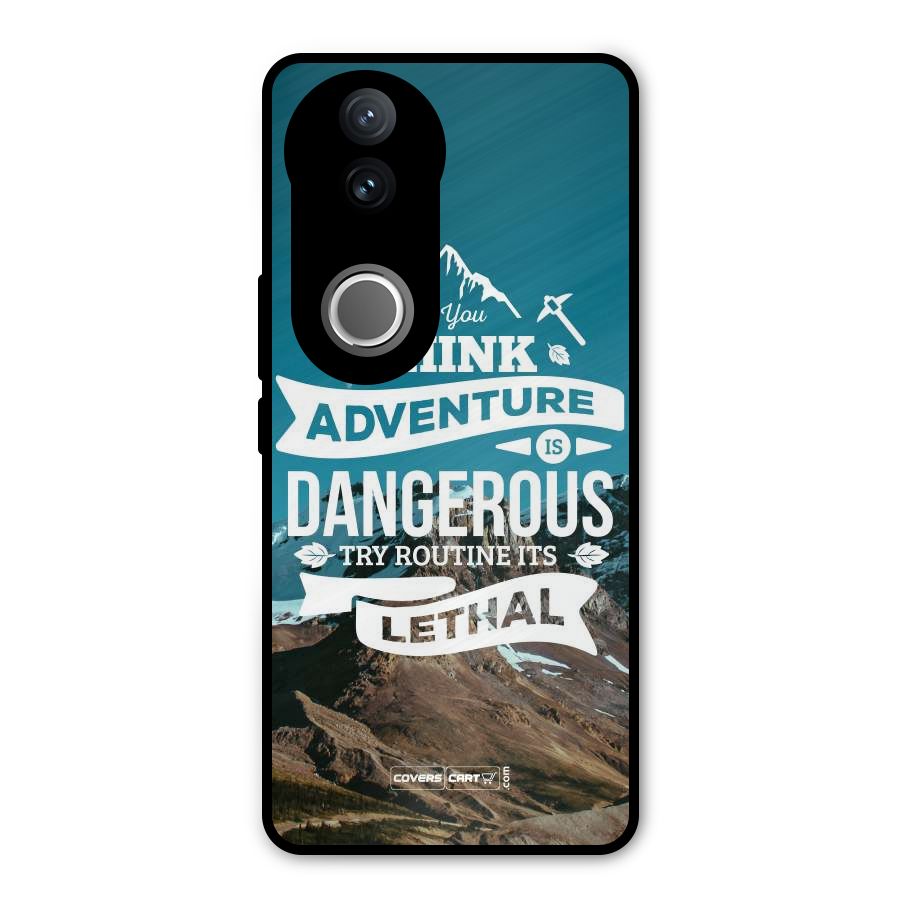 Adventure Dangerous Lethal Metal Back Case for Vivo V50e