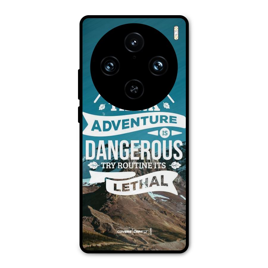 Adventure Dangerous Lethal Metal Back Case for Vivo X100 Pro