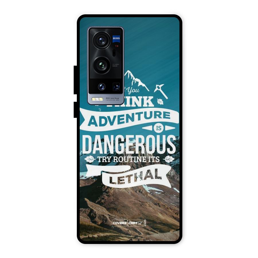 Adventure Dangerous Lethal Metal Back Case for Vivo X60 Pro Plus