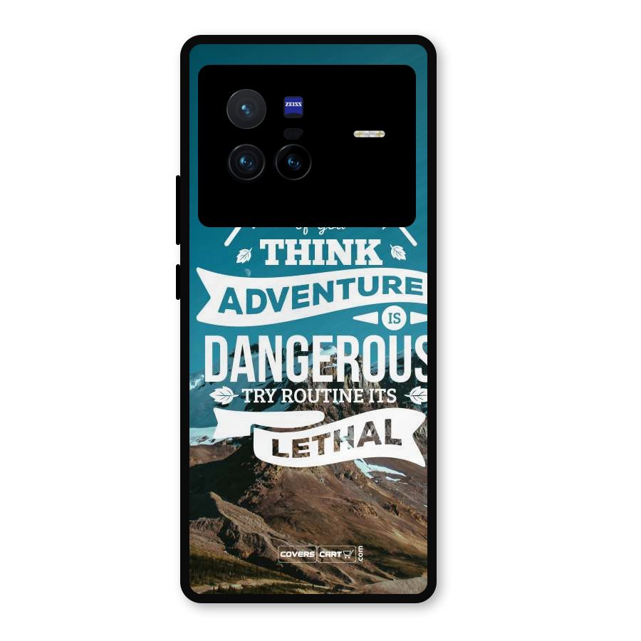 Adventure Dangerous Lethal Metal Back Case for Vivo X80