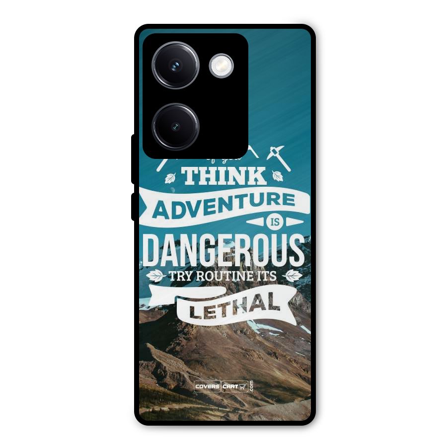 Adventure Dangerous Lethal Metal Back Case for Vivo Y300 Plus
