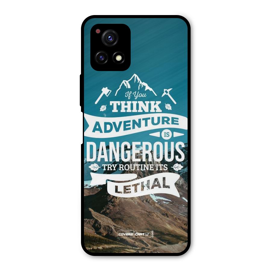 Adventure Dangerous Lethal Metal Back Case for Vivo Y72 5G