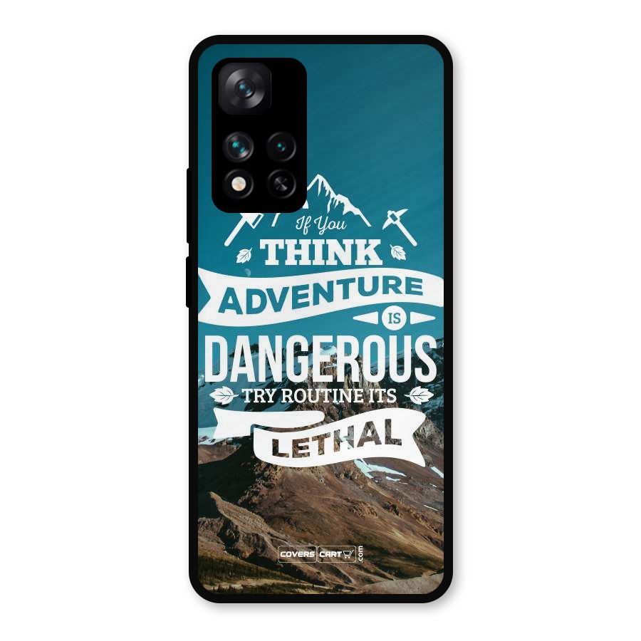 Adventure Dangerous Lethal Metal Back Case for Xiaomi 11i Hypercharge 5G
