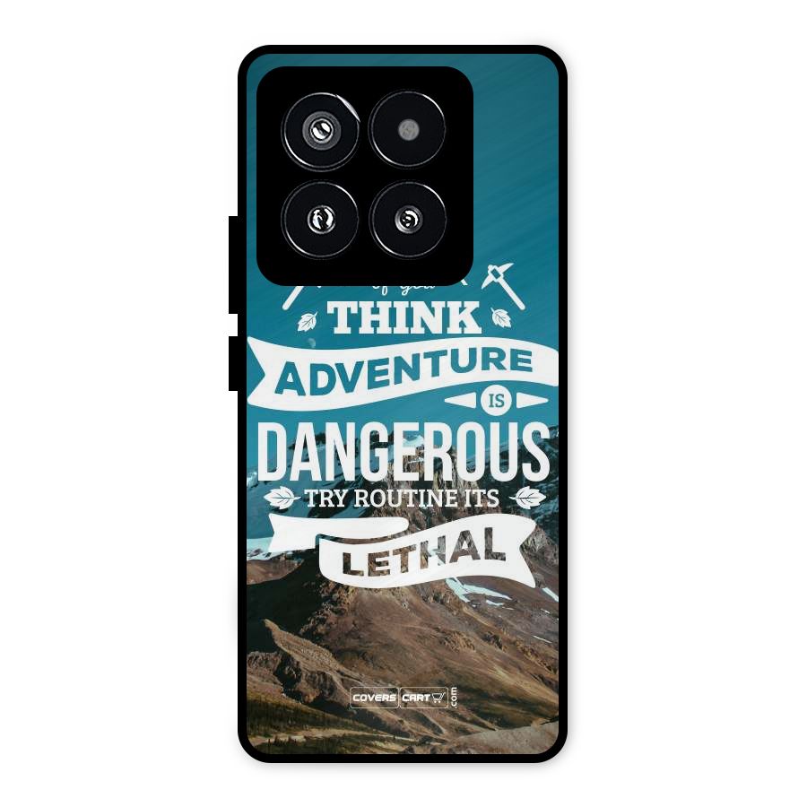 Adventure Dangerous Lethal Metal Back Case for Xiaomi 14 Pro