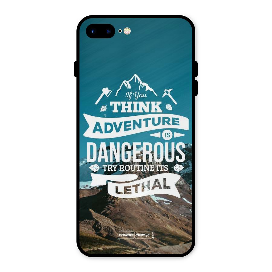 Adventure Dangerous Lethal Metal Back Case for iPhone 8 Plus