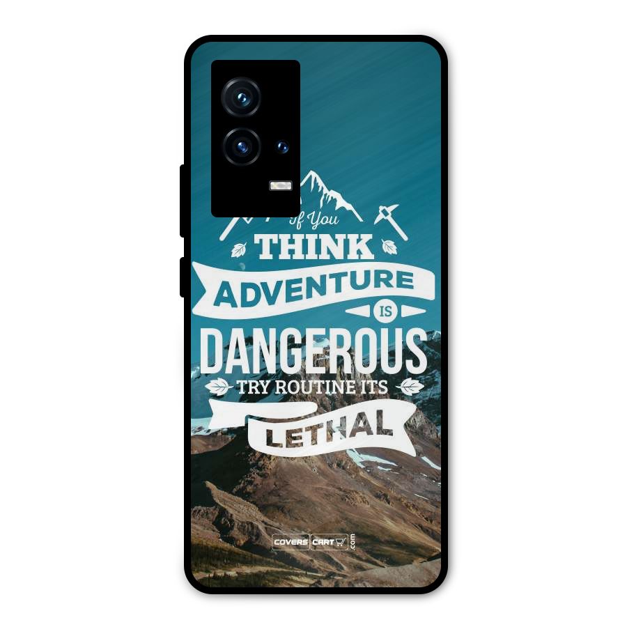 Adventure Dangerous Lethal Metal Back Case for iQOO 9 5G