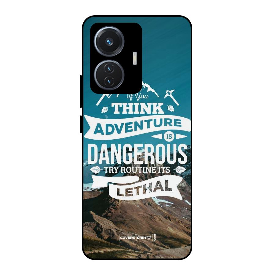 Adventure Dangerous Lethal Metal Back Case for iQOO Z6 44W