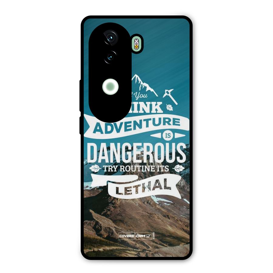 Adventure Dangerous Lethal Metal Back Case for iQOO Z9s