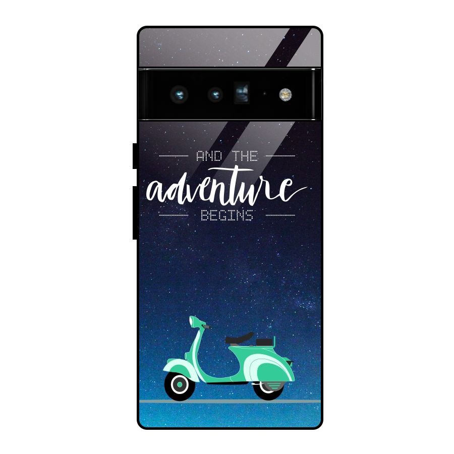 Adventure Scooter Glass Back Case for Google Pixel 6 Pro