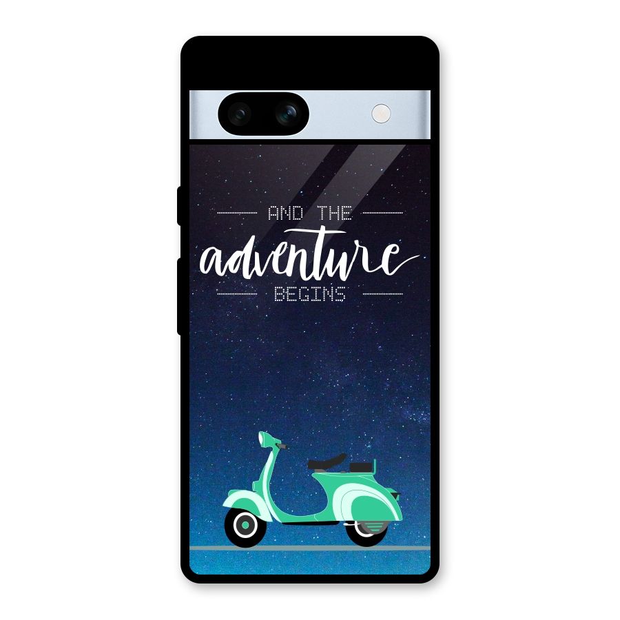 Adventure Scooter Glass Back Case for Google Pixel 7a