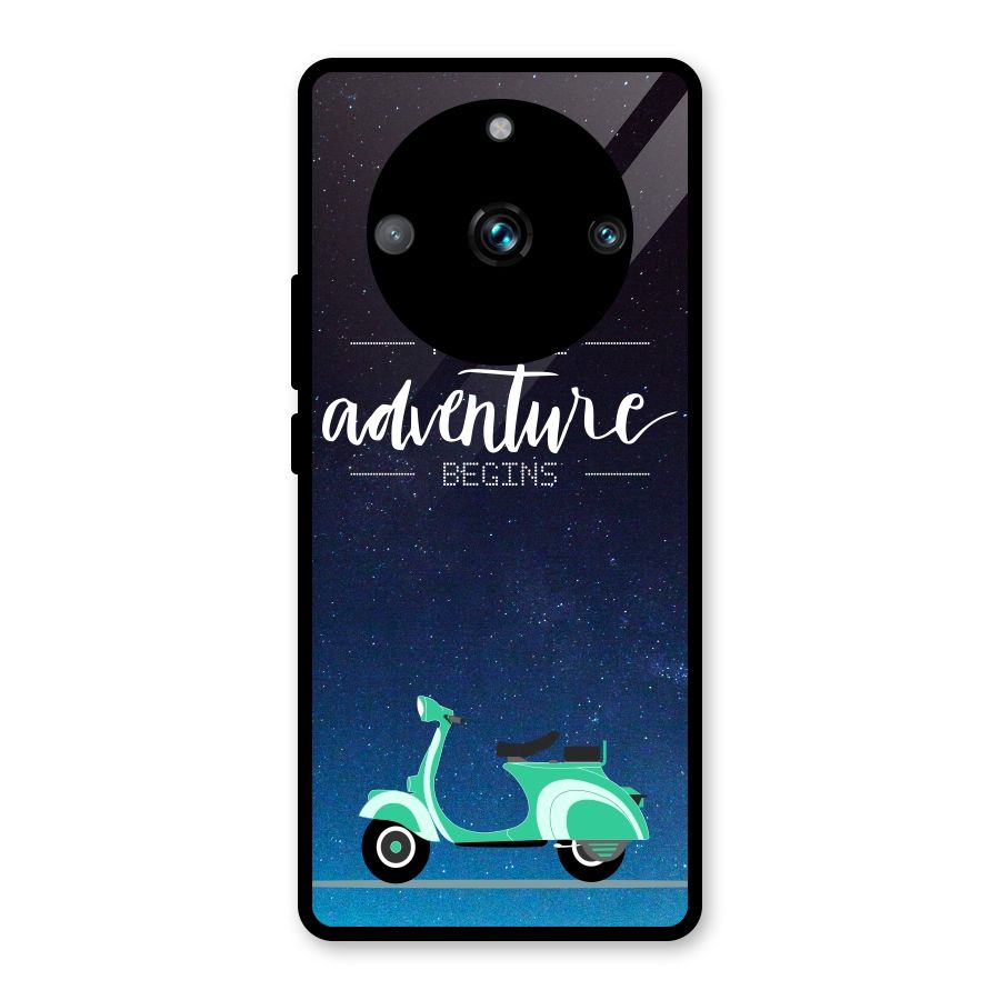 Adventure Scooter Glass Back Case for Realme 11 Pro