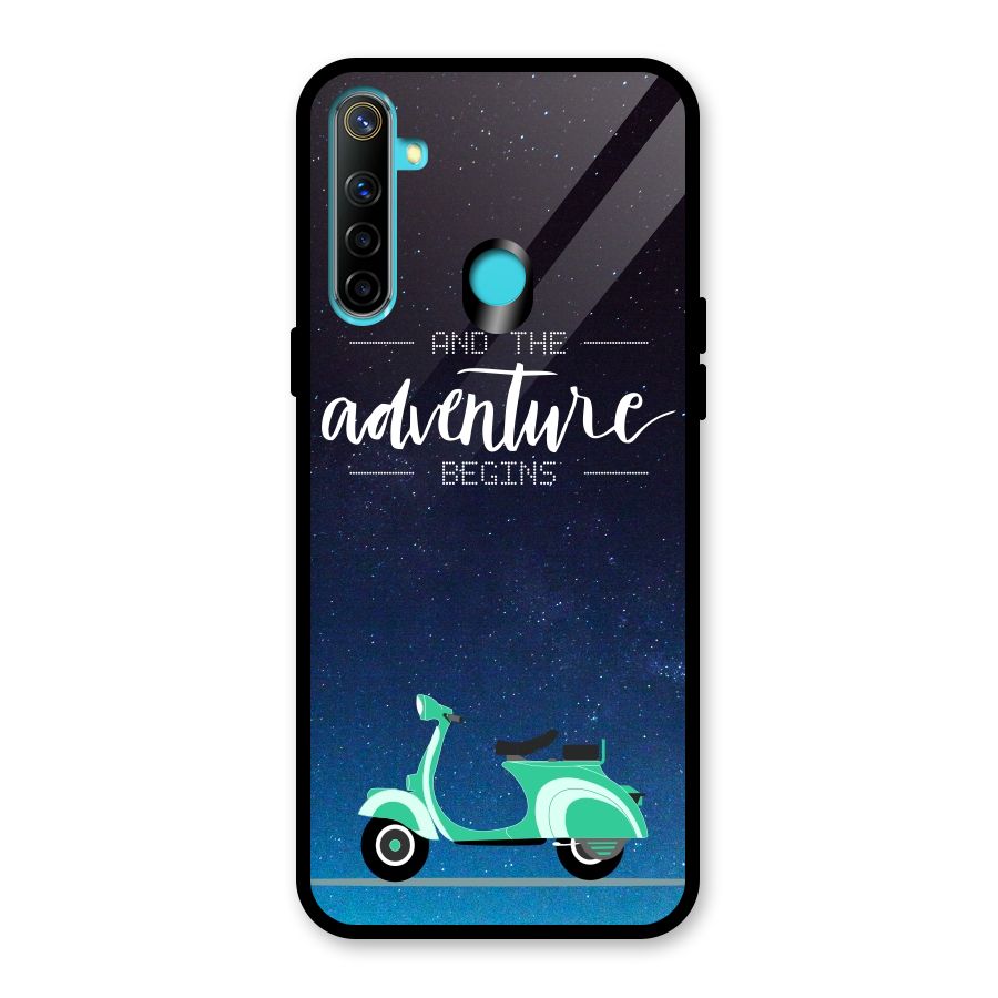 Adventure Scooter Glass Back Case for Realme Narzo 10
