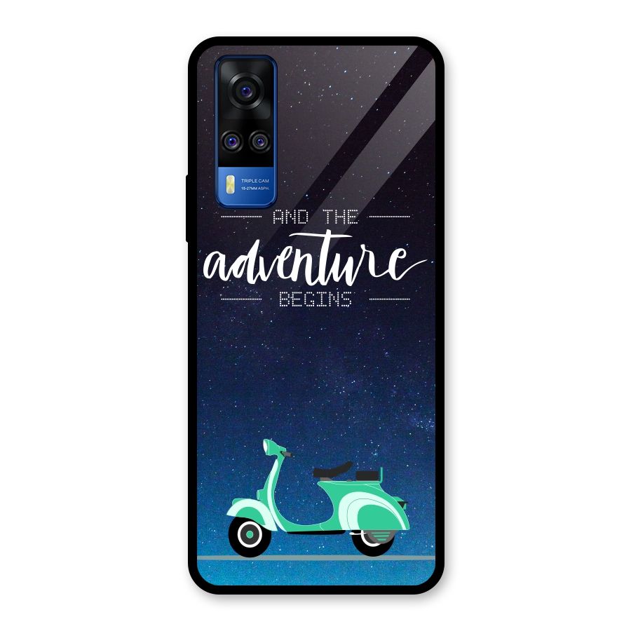 Adventure Scooter Glass Back Case for Vivo Y31