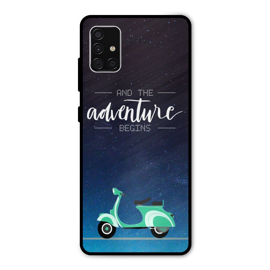 Adventure Scooter Metal Back Case for Galaxy A51