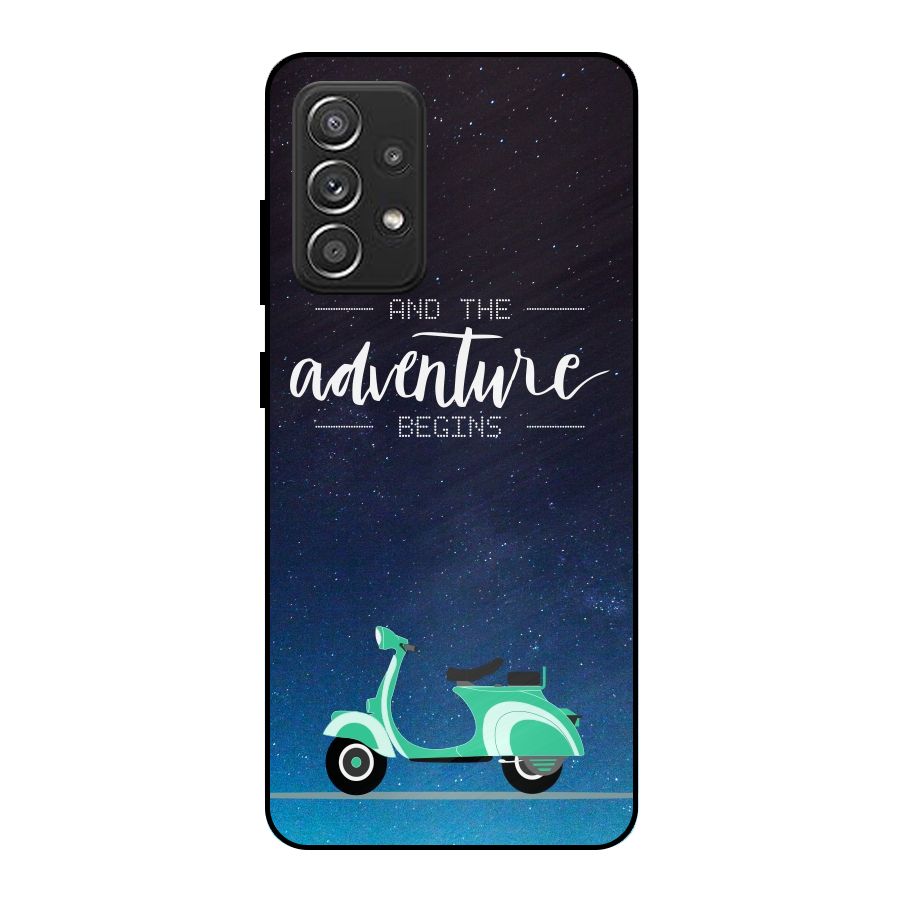 Adventure Scooter Metal Back Case for Galaxy A52s 5G