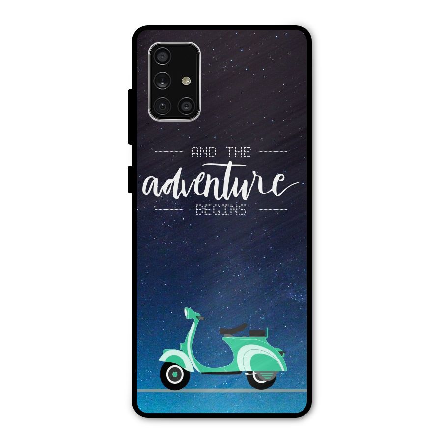 Adventure Scooter Metal Back Case for Galaxy A71
