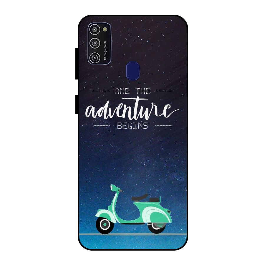 Adventure Scooter Metal Back Case for Galaxy M21