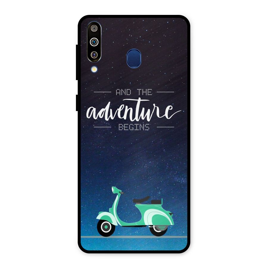 Adventure Scooter Metal Back Case for Galaxy M30