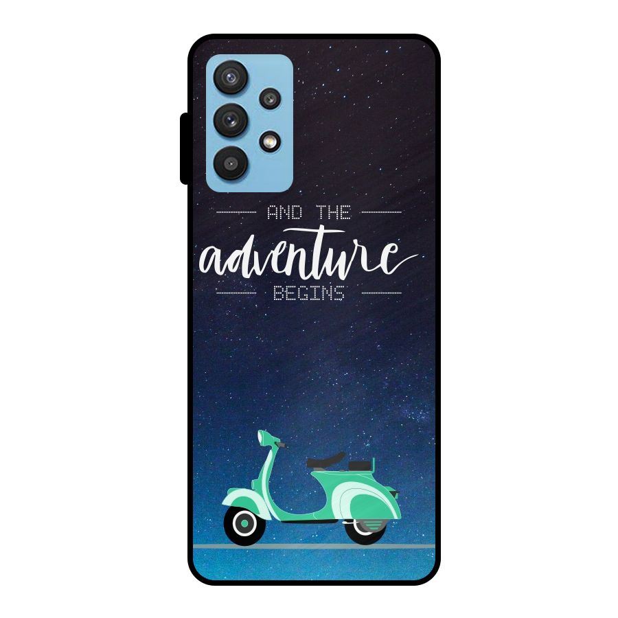 Adventure Scooter Metal Back Case for Galaxy M32 5G