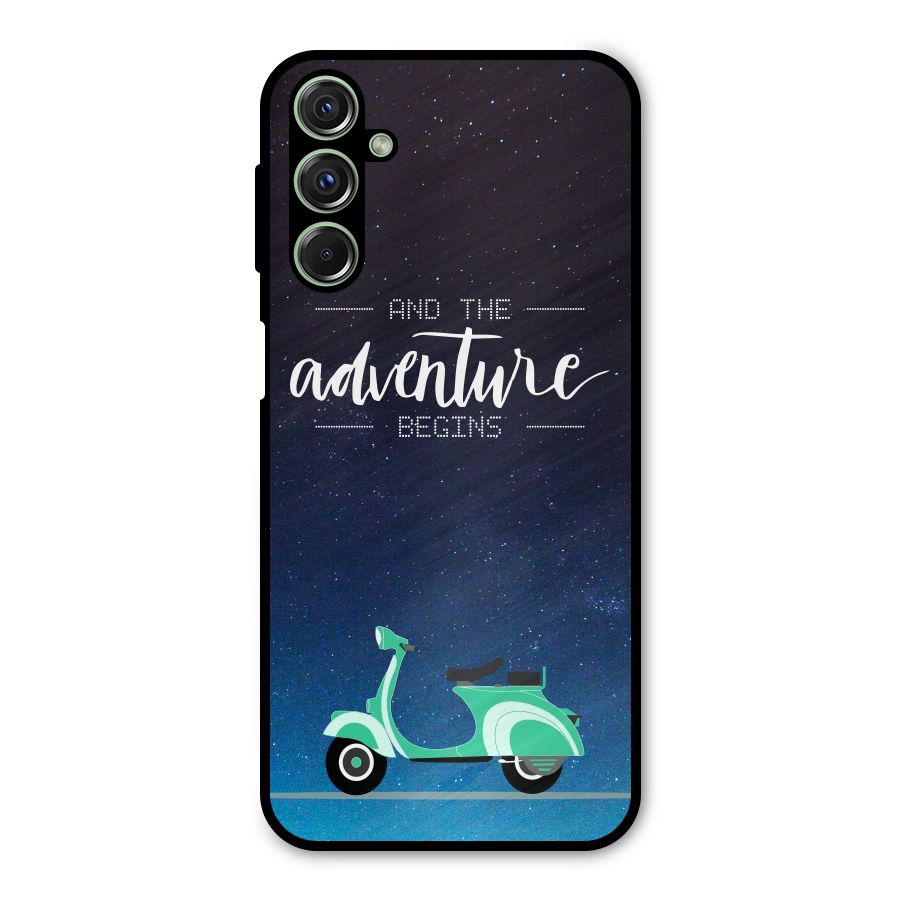 Adventure Scooter Metal Back Case for Galaxy M34