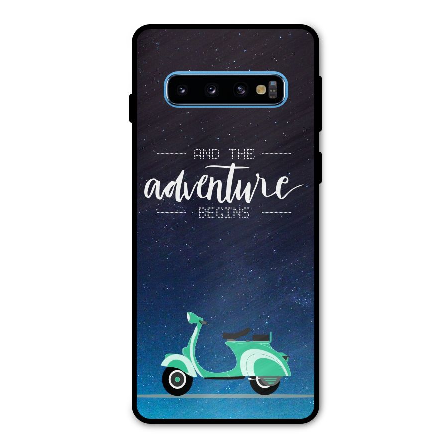 Adventure Scooter Metal Back Case for Galaxy S10