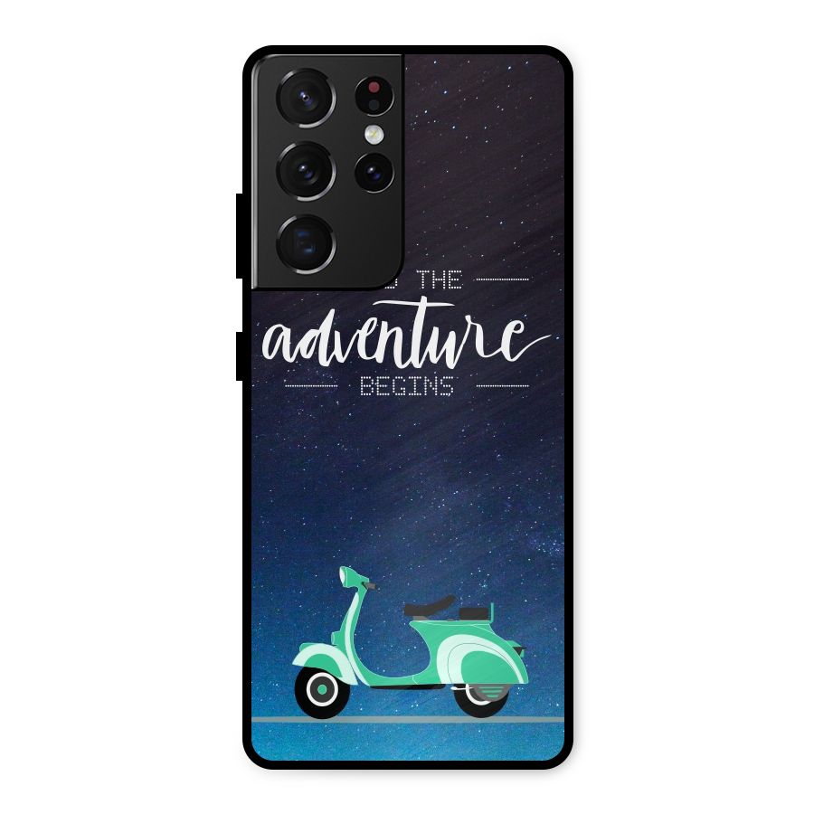 Adventure Scooter Metal Back Case for Galaxy S21 Ultra 5G