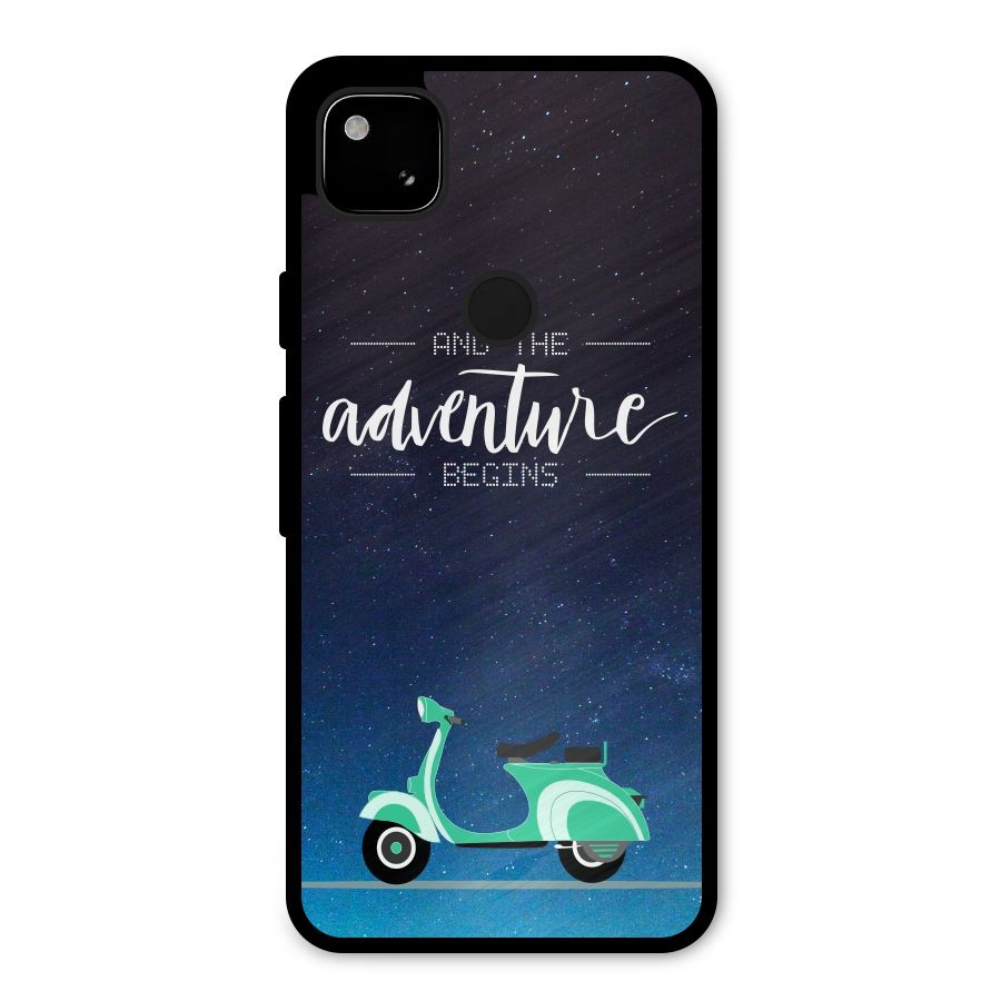 Adventure Scooter Metal Back Case for Google Pixel 4a