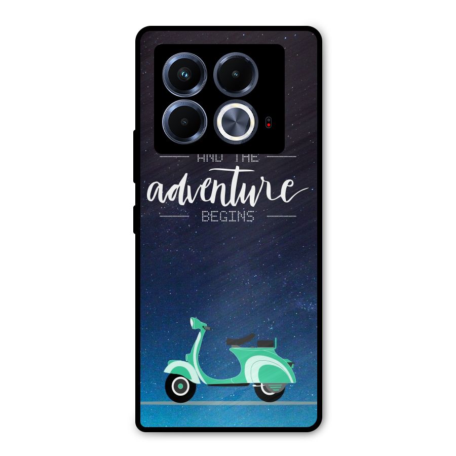 Adventure Scooter Metal Back Case for Infinix Note 40 5G