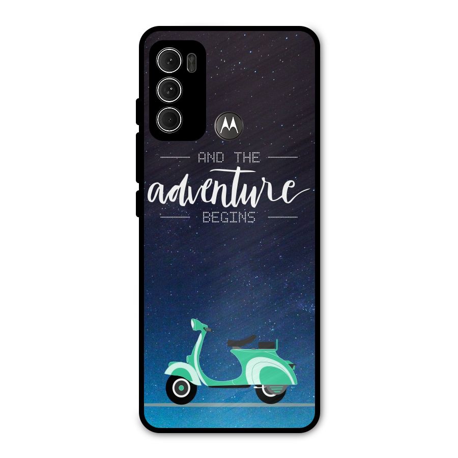 Adventure Scooter Metal Back Case for Moto G60