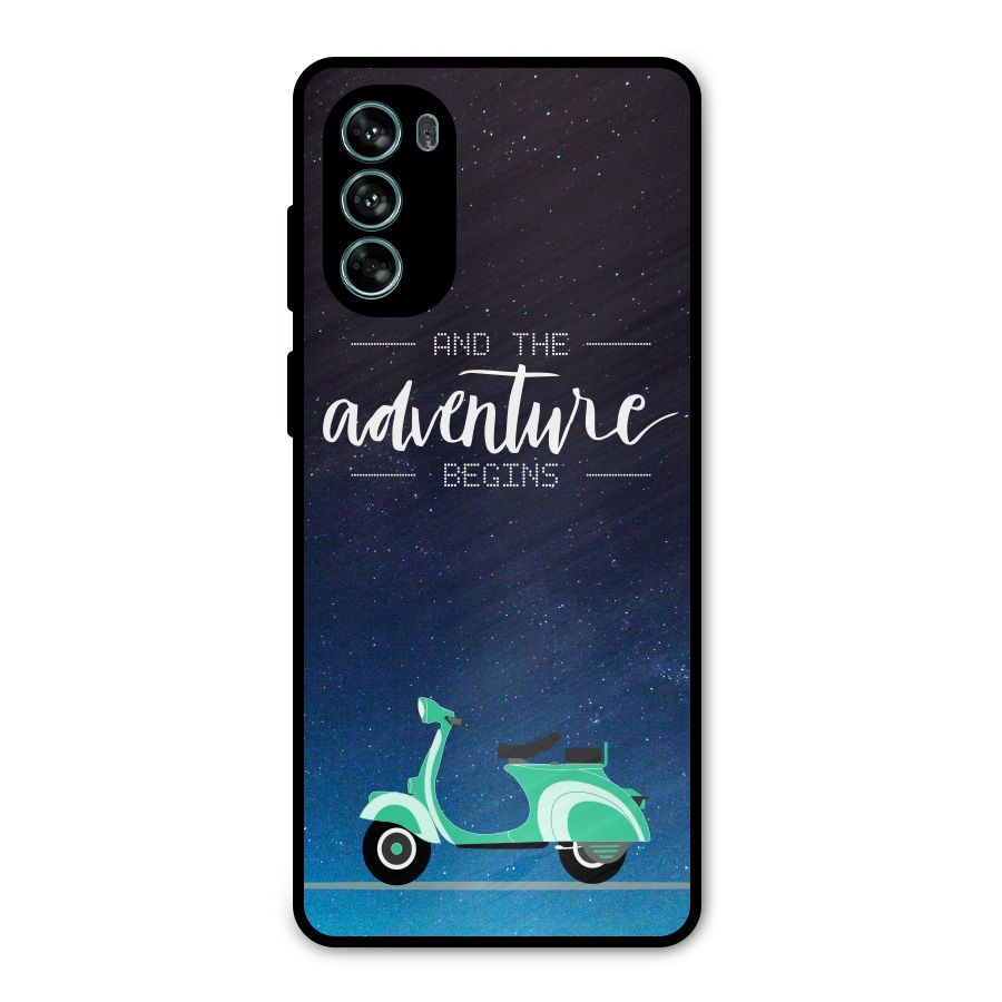 Adventure Scooter Metal Back Case for Moto G62