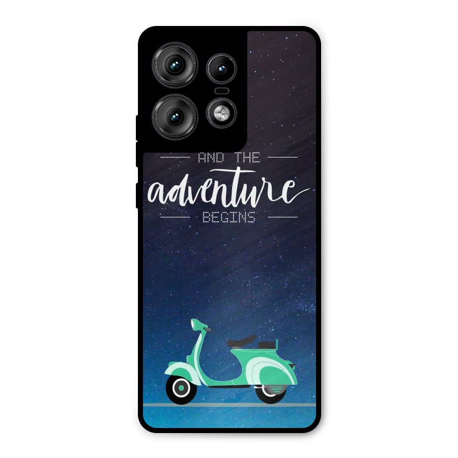 Adventure Scooter Metal Back Case for Motorola Edge 50 Pro