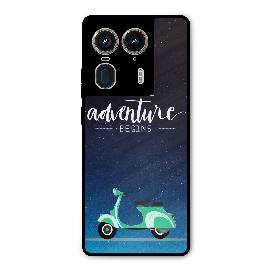 Adventure Scooter Metal Back Case for Motorola Edge 50 Ultra