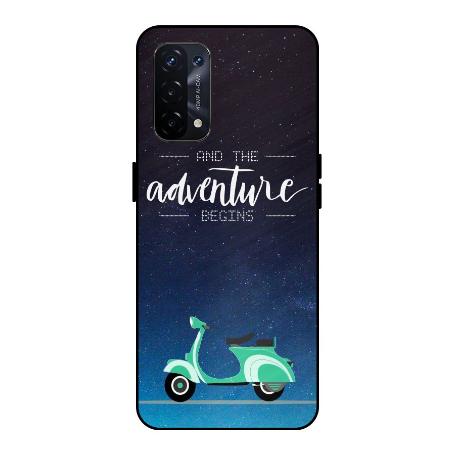 Adventure Scooter Metal Back Case for Oppo A74 5G