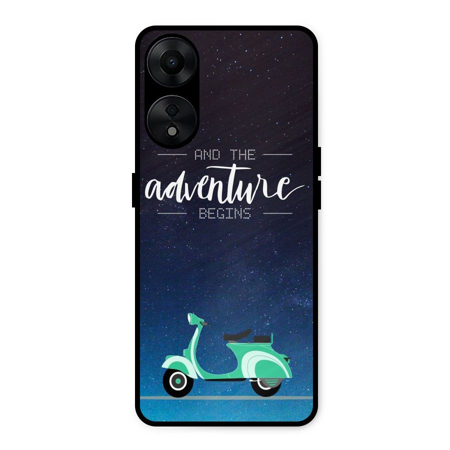 Adventure Scooter Metal Back Case for Oppo A78 5G