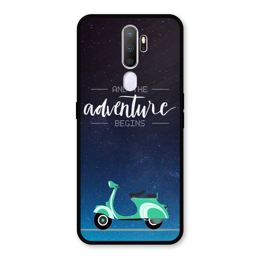 Adventure Scooter Metal Back Case for Oppo A9 (2020)