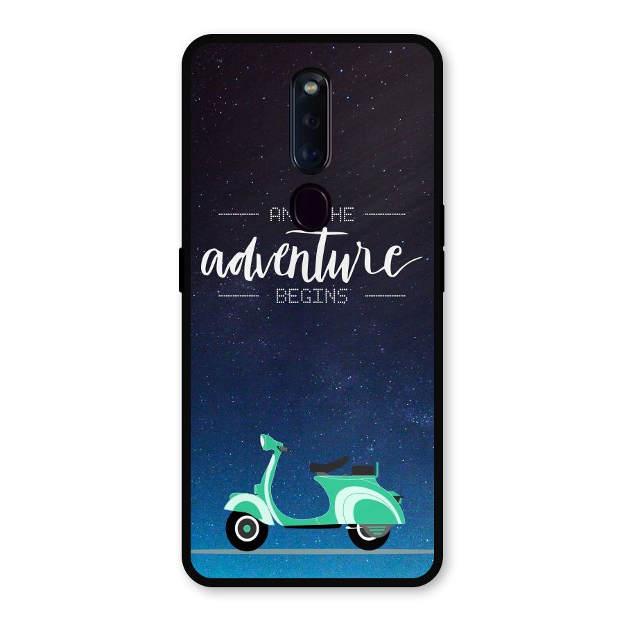 Adventure Scooter Metal Back Case for Oppo F11 Pro