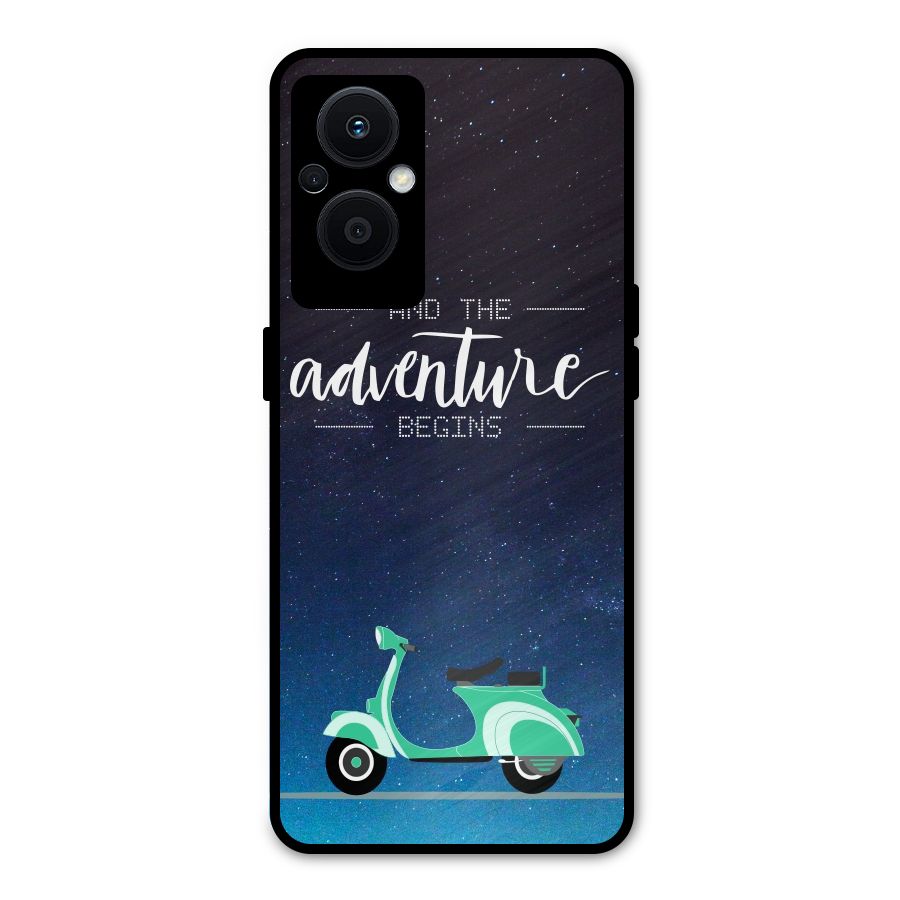 Adventure Scooter Metal Back Case for Oppo F21 Pro 5G