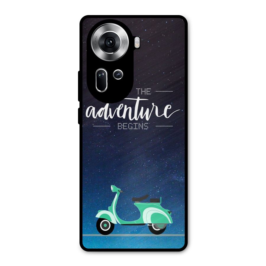 Adventure Scooter Metal Back Case for Oppo Reno11 5G