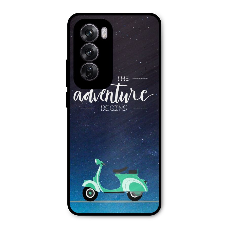 Adventure Scooter Metal Back Case for Oppo Reno12 Pro