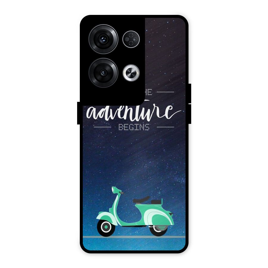 Adventure Scooter Metal Back Case for Oppo Reno8 Pro 5G