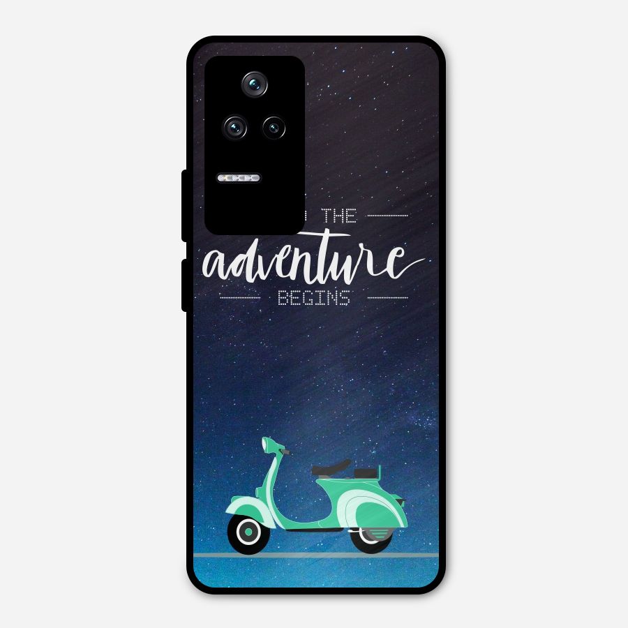 Adventure Scooter Metal Back Case for Poco F4 5G