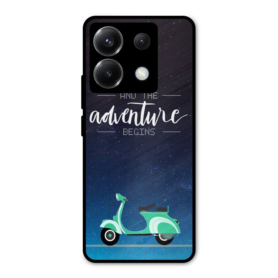 Adventure Scooter Metal Back Case for Poco X6