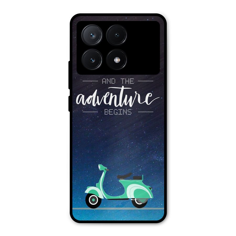 Adventure Scooter Metal Back Case for Poco X6 Pro