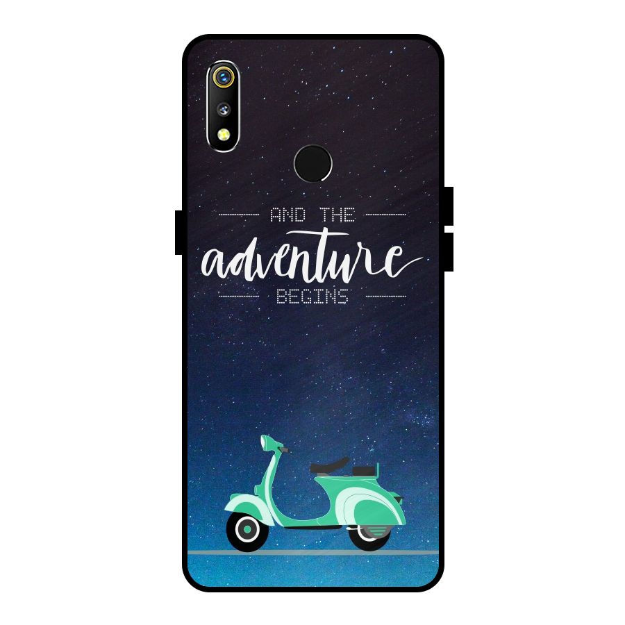 Adventure Scooter Metal Back Case for Realme 3
