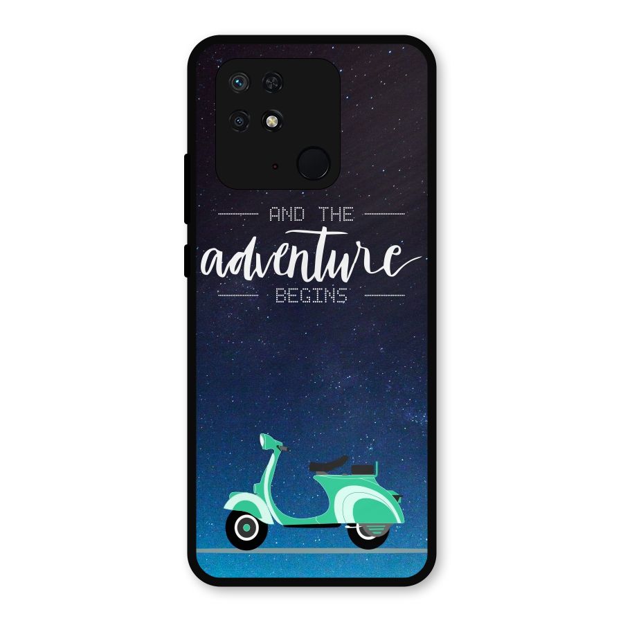 Adventure Scooter Metal Back Case for Redmi 10 Power